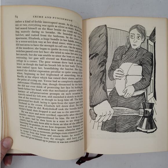 1953 Crime and Punishment Dostoevsky ICL Hardcover – Vintage Collectors - Picture 11 of 13